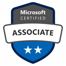 Badge de certification Microsoft Modern Desktop Administrator Associate