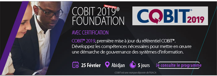 COBIT® 2019 : 25 Février à Abidjan (consultez le programme)
