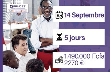 Formation PRINCE2, le 14 Septembre à Dakar