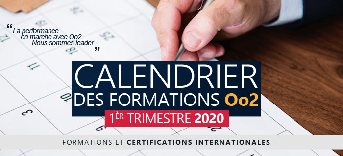 Calendrier des formations & certifications 1er trimestre 2020