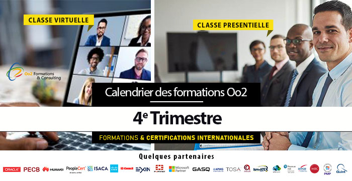 Calendrier des formations & certifications 4e trimestre