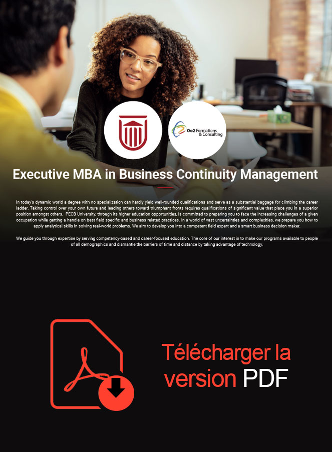 PECB University : Executive MBA program in Business Continuity Management