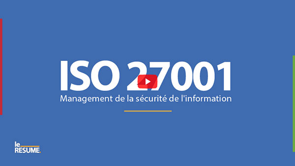 Vidéo résumé norme ISO 27001 PECB