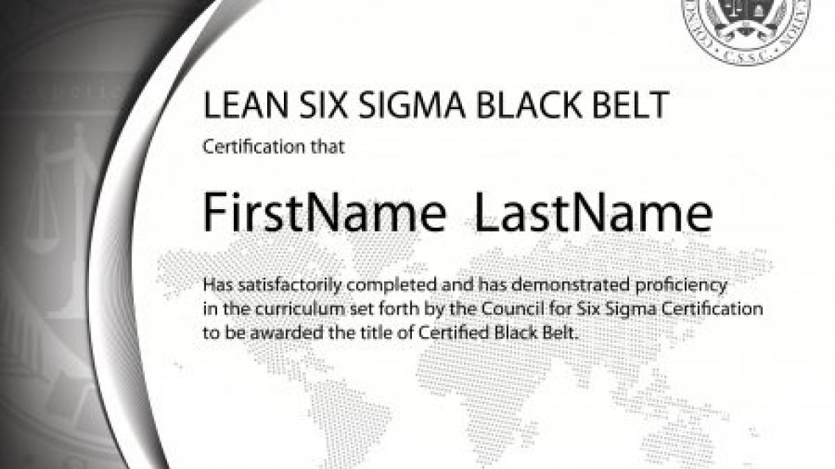 Passez la certification Lean Six-Sigma Black Belt