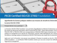 Certification ISO 27002 Foundation PECB