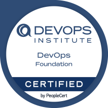 Badge de certification DevOps Foundation délivrée par PeopleCert