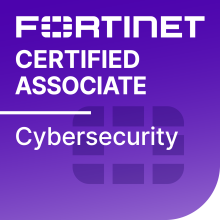 Badge de certification Fortinet Certified Associate (FCA)