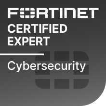 Badge de certification Fortinet Certified Expert (FCX)