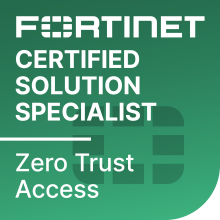 Badge de certification Fortinet Certified Solution Specialist Zero Trust Access