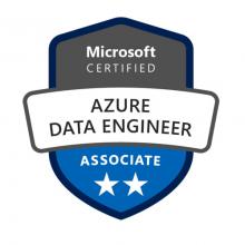 Badge de certification Microsoft Azure Data Engineer Associate