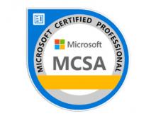 Certification Microsoft MCSA